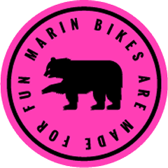 Bear Pink Marin Bikes Sticker