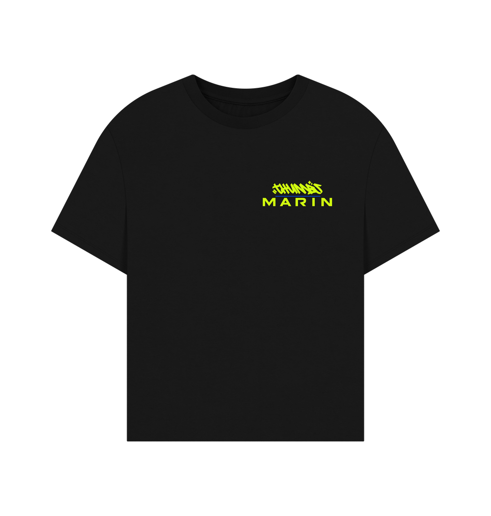 Black Printed T-shirt Front