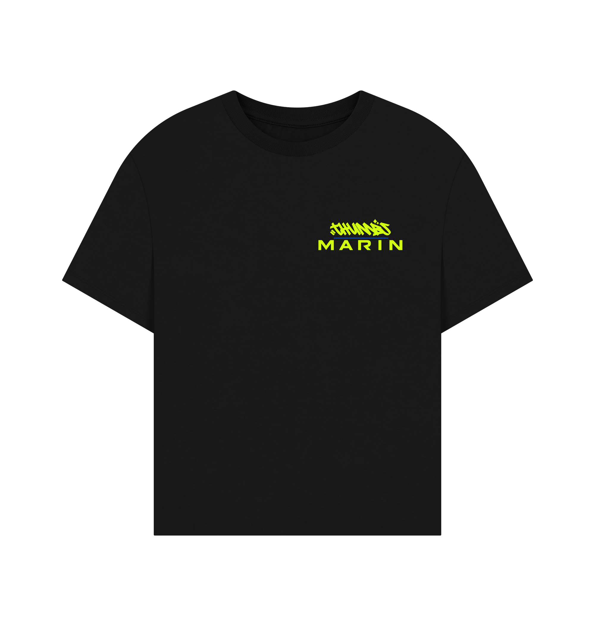 Black Printed T-shirt Front