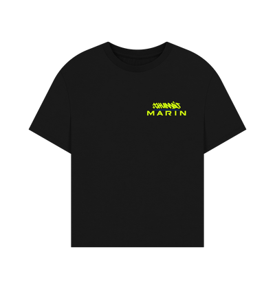 Black Printed T-shirt Front