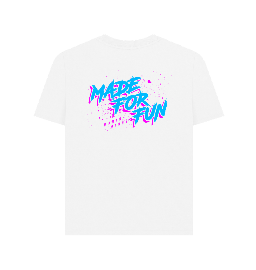 White Printed T-shirt Back