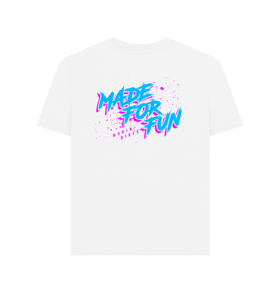 White Printed T-shirt Back