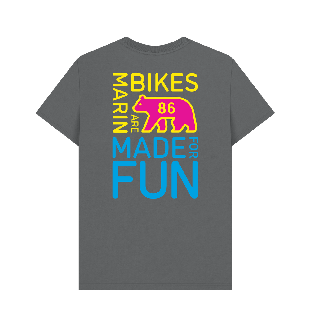 Slate Grey Printed T-shirt Back