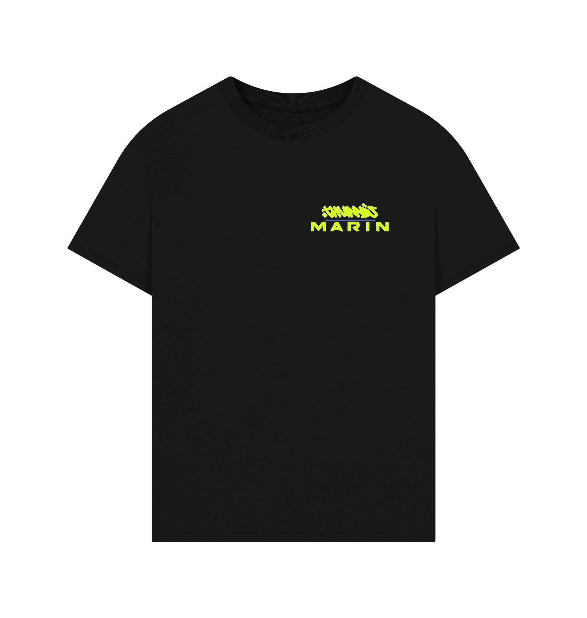 Black Printed T-shirt Front