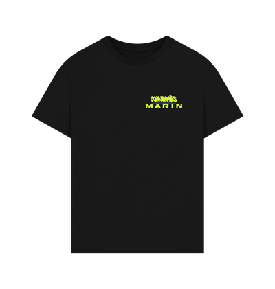 Black Printed T-shirt Front