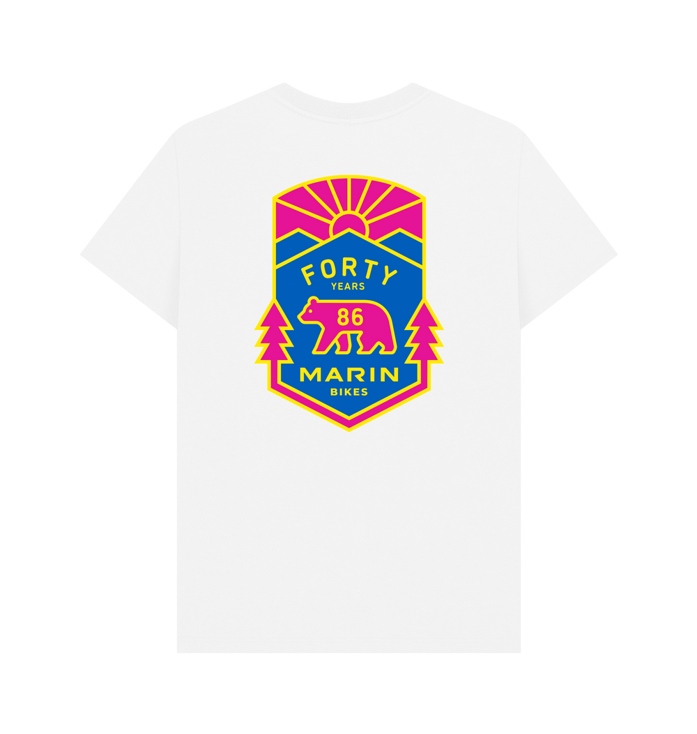 White Printed T-shirt Back