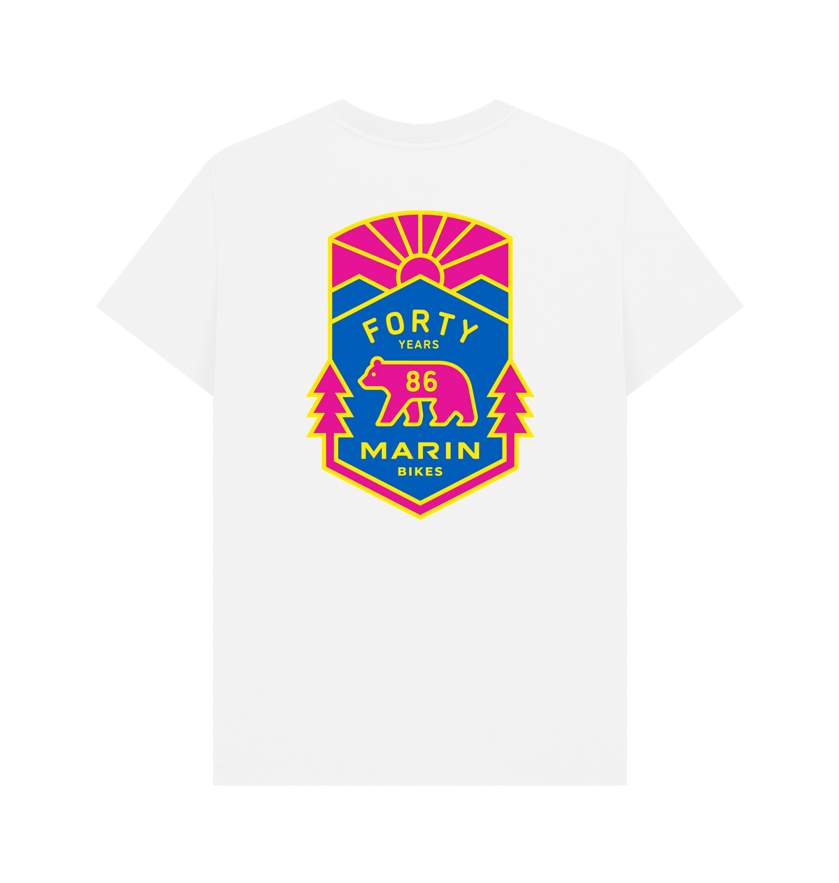 White Printed T-shirt Back