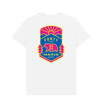 White Printed T-shirt Back