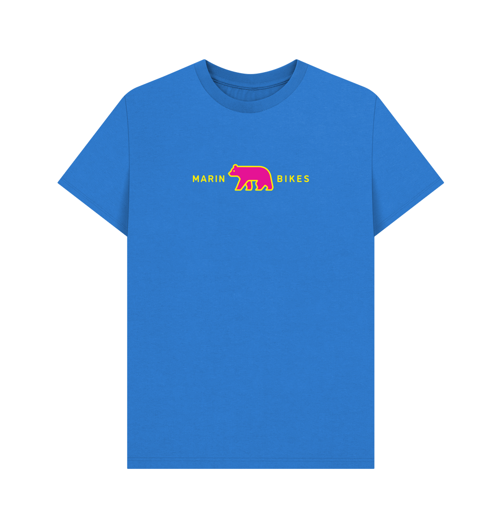Bright Blue Printed T-shirt Front