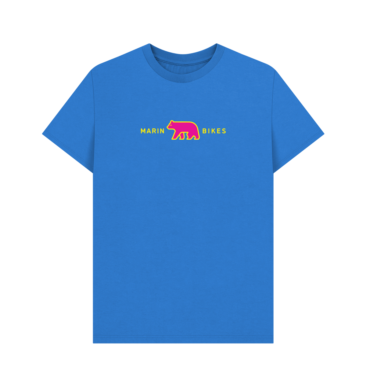 Bright Blue Printed T-shirt Front