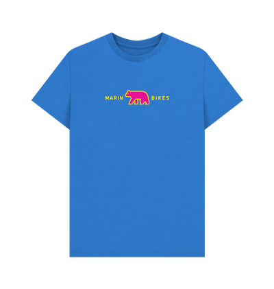 Bright Blue Printed T-shirt Front