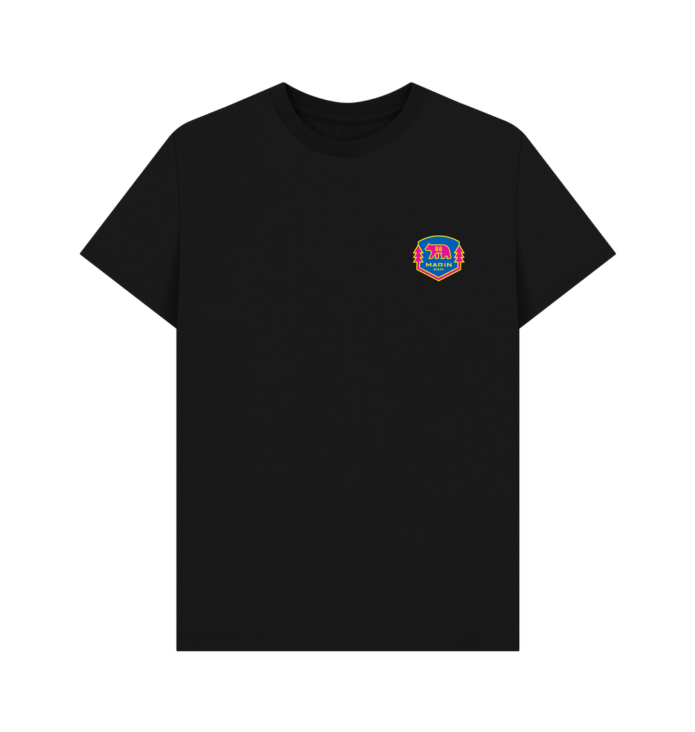 Black Printed T-shirt Front